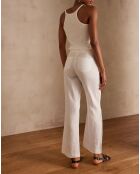 Pablo P Weiße Leinenhose