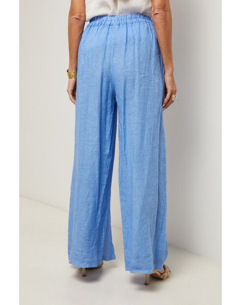 Pantalon Livia 100% Lin indigo