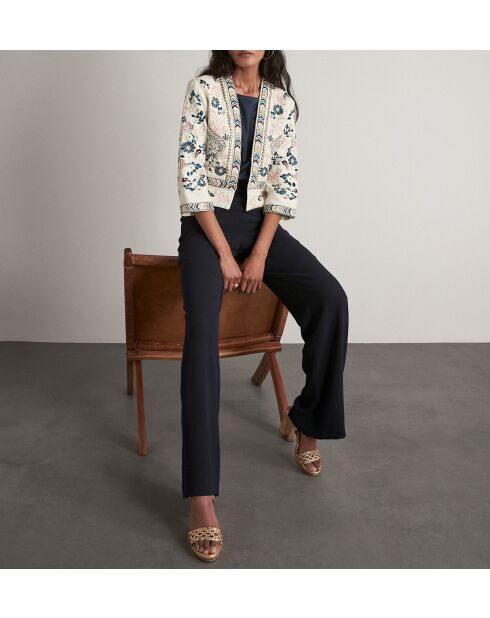 Leana Bis P Crêpe roze broek