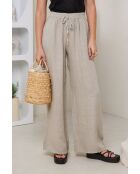 Pantalon Tessia 100% Lin beige