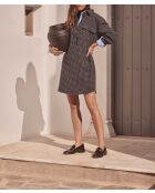 Lou R marineblauwe jurk