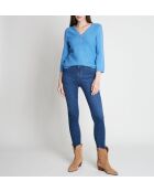 Naty Slim Studs Hose in dunklem Indigoblau