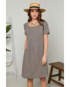 Robe Inaya 100% Lin taupe