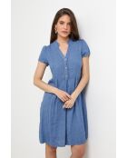 Robe Ysé 100% Lin indigo