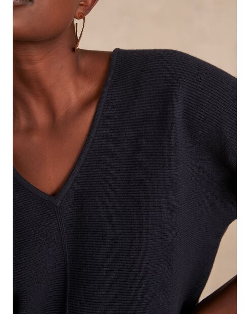 Marineblauwe trui Anna