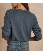 Maglione Ary Lurex petrolio