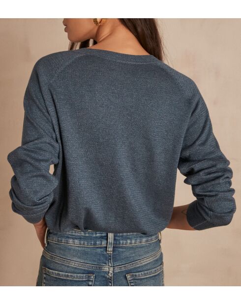 Maglione Ary Lurex petrolio