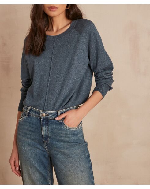 Maglione Ary Lurex petrolio