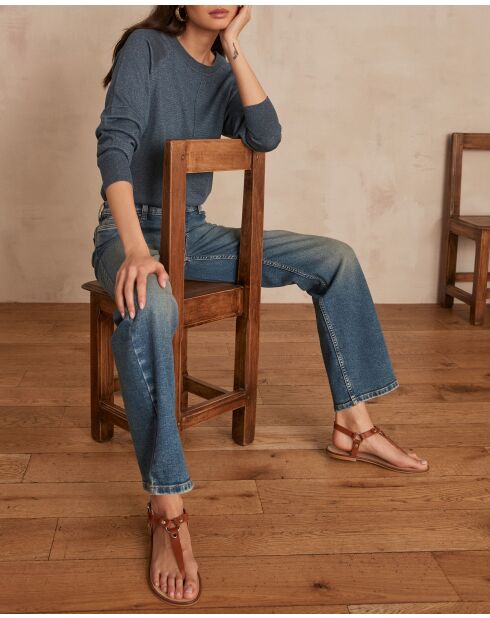 Maglione Ary Lurex petrolio