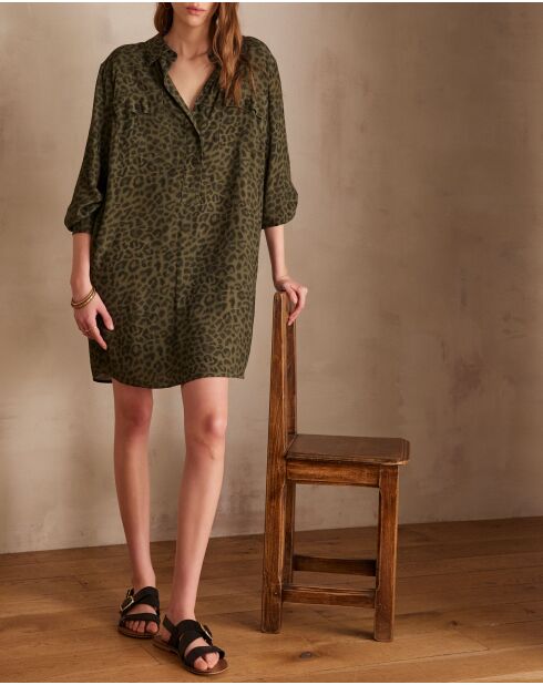 Marline R Imp khakifarbenes Kleid