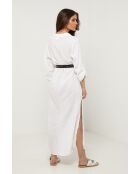 Robe Sélène 100% Lin blanche