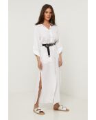 Robe Sélène 100% Lin blanche