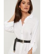 Robe Sélène 100% Lin blanche