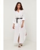 Robe Sélène 100% Lin blanche