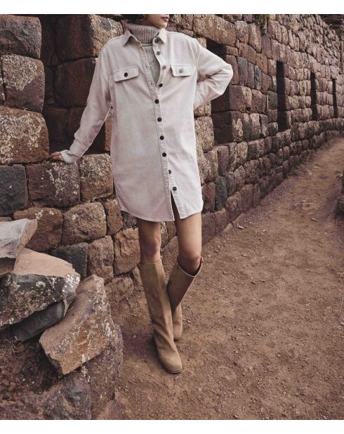 Cendra R Kleid aus natürlichem Samt