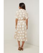 Robe Yara 100% Lin beige