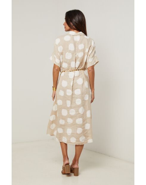 Robe Yara 100% Lin beige