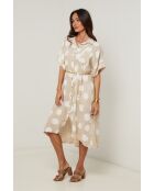 Robe Yara 100% Lin beige