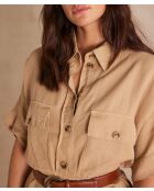 Laya R beigefarbenes Kleid