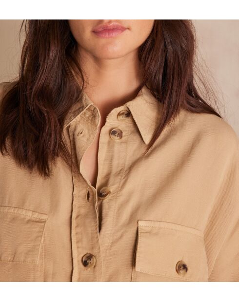 Laya R beigefarbenes Kleid