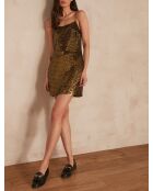 Agda R goldenes Kleid