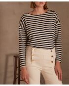 Navyblaues Daisy T-Shirt