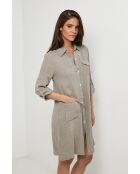 Robe Nolwenn 100% Lin taupe