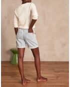 Sanae Sh Denim Light Indigo korte broek