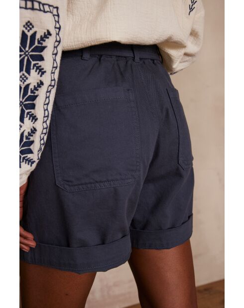 Maurice Sh Charcoal Overgeverfde korte broek