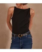 T-shirt nera Achille