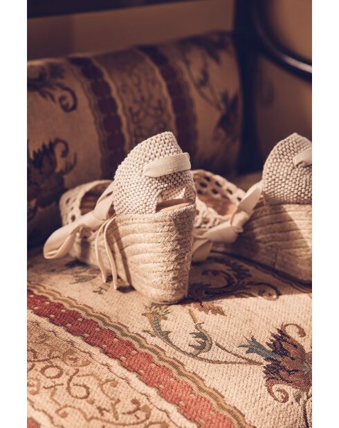 Ecrufarbene Sandalen Julian Espadrilles