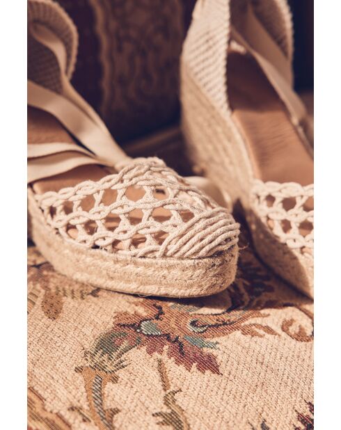 Ecrufarbene Sandalen Julian Espadrilles