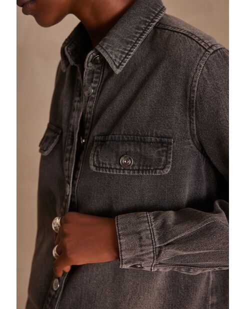 Mercy R lichte porseleinen spijkerjurk