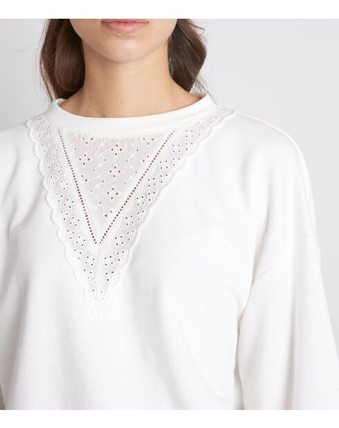 Sudadera blanca Manon