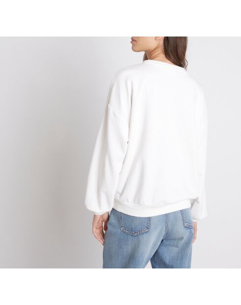 Sudadera blanca Manon
