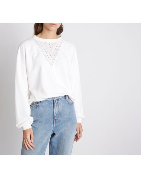 Sudadera blanca Manon