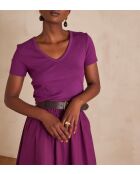 Adam dunkelfuchsiafarbenes T-Shirt