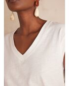 Delya cremefarbenes T-Shirt