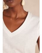 Delya cremefarbenes T-Shirt