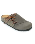 Grijze leren klompen van Ester