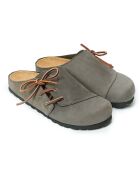 Grijze leren klompen van Ester