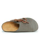 Grijze leren klompen van Ester