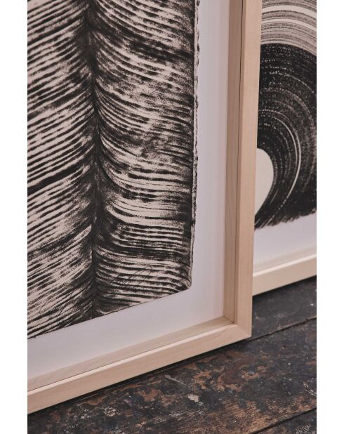 Affiche Trame blanc/Noir