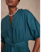 Cordelia R petrolfarbenes Kleid