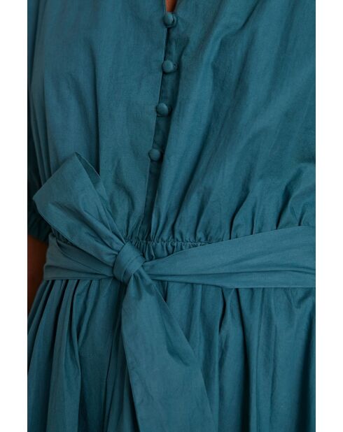 Cordelia R petrolfarbenes Kleid