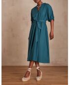 Cordelia R petrolfarbenes Kleid