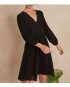 Camille bis R zwarte jurk