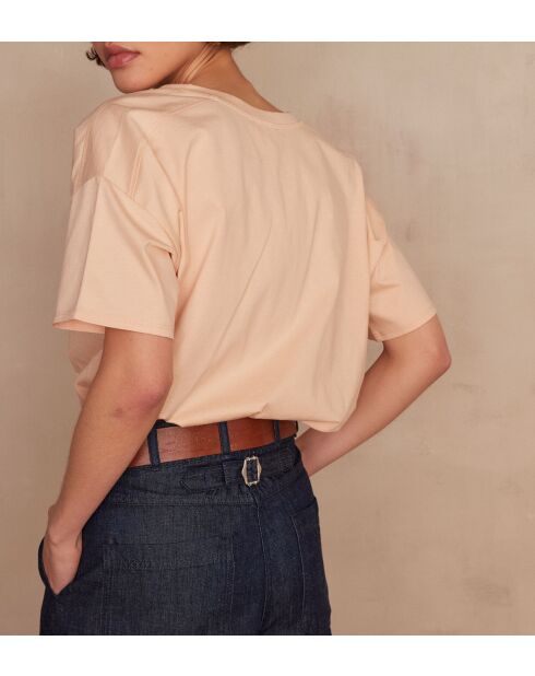 T-shirt Alma albicocca