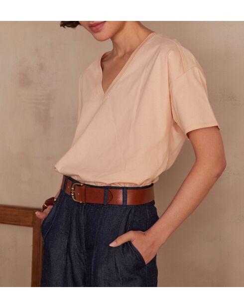 T-shirt Alma albicocca