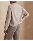 Simpele, lichte gemêleerde trui van Clinton